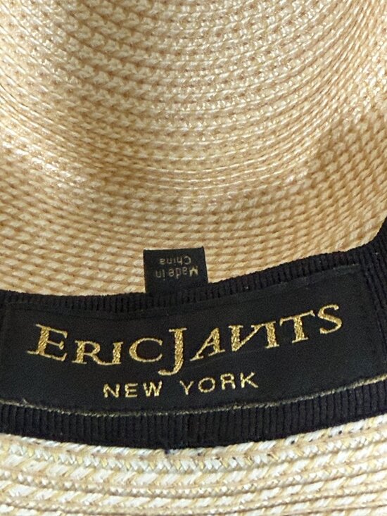 ERIC JAVITS Squishee Classic Fedora Hat Cream Black UPF50 main image 10